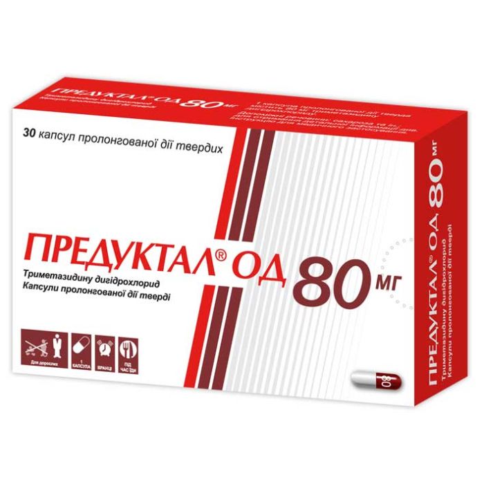 Предуктал ОД 80 мг капсули №30