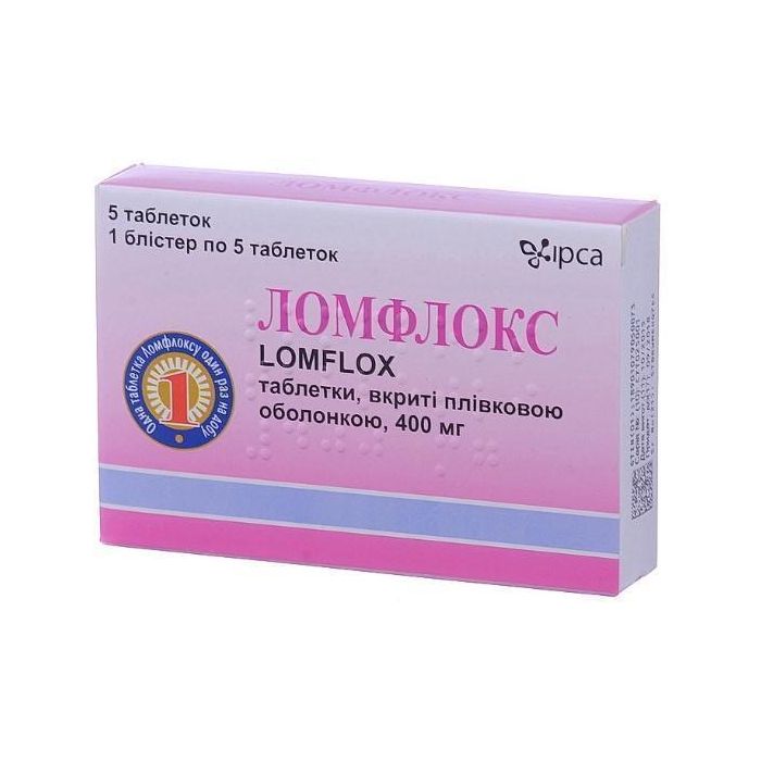 Ломфлокс 400 мг таблетки №5