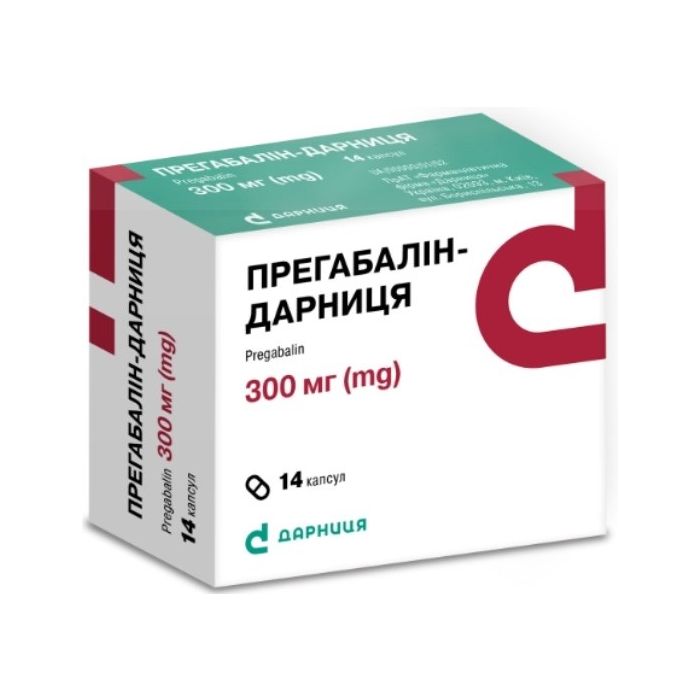 Прегабалін-Д 300 мг капсули №14