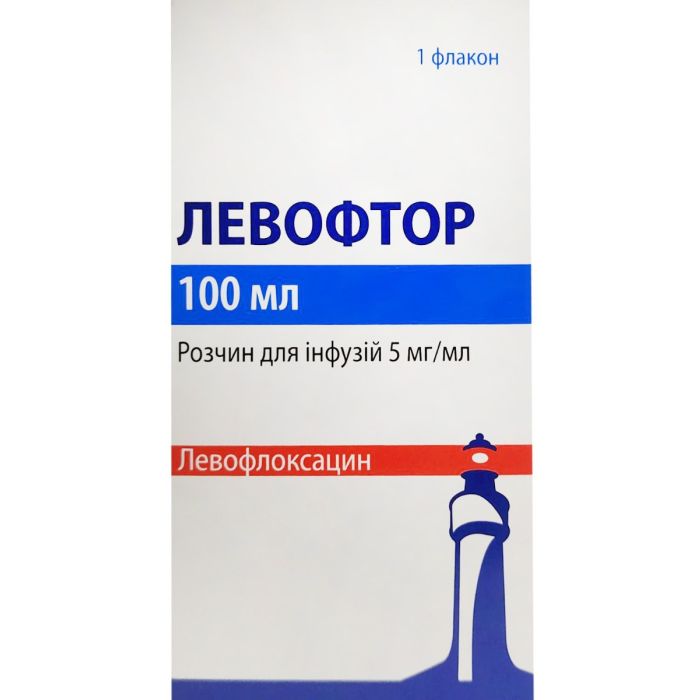 Левофтор 5 мг/мл розчин для інфузій 100 мл флакон №1