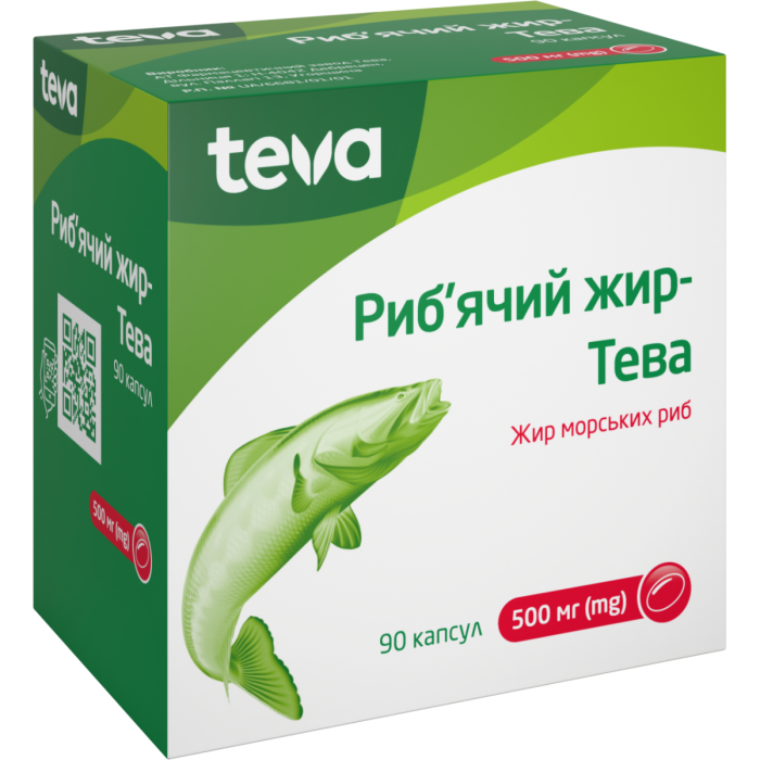 Риб'ячий жир 500 мг капсули №90