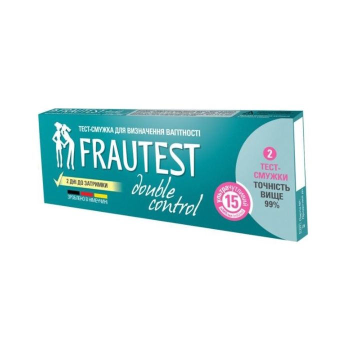 Тест-смужка для визначення вагітності FrauTest double control №2