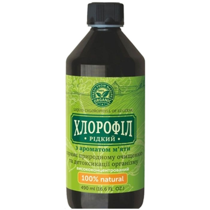 Хлорофіл рідкий з ароматом м'яти розчин 490 мл