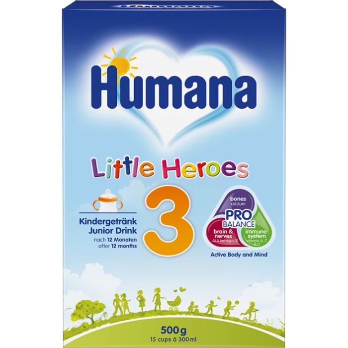 Суха дитяча молочна суміш Humana 3 для дітей від 12 місяців 500 г