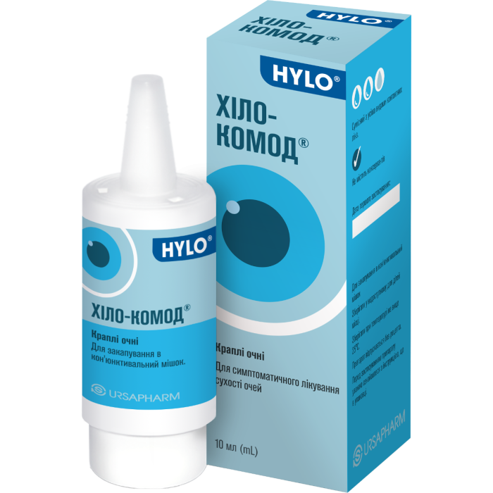 Хіло-комод 1 мг/мл очні краплі 10 мл