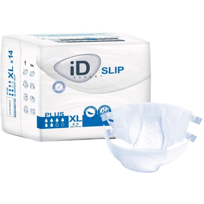 Подгузники для взрослых iD Expert Slip Plus р.XL (120-170 см) 14 шт.