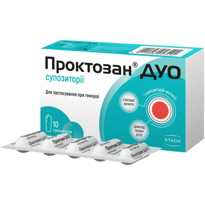 Проктозан Дуо супозиторії №10