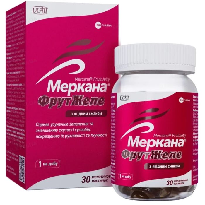 Меркана ФрутЖеле з ягідним смаком желатинові пастилки №30