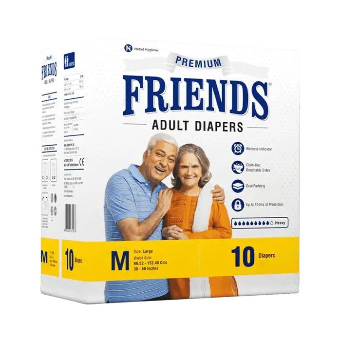 Подгузники для взрослых Friends Premium, р.М, 10 шт.