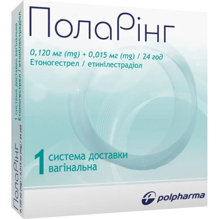 Поларінг система вагінальної доставки по 0.12 мг/0.015 мг/добу саше №1