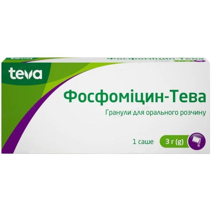 Фосфомицин-Тева гранулы 3 г саше по 8 г № 1