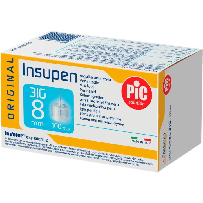 Игла для шприц-ручки Insupen G31 (0,25 x 8 мм), 100 шт.