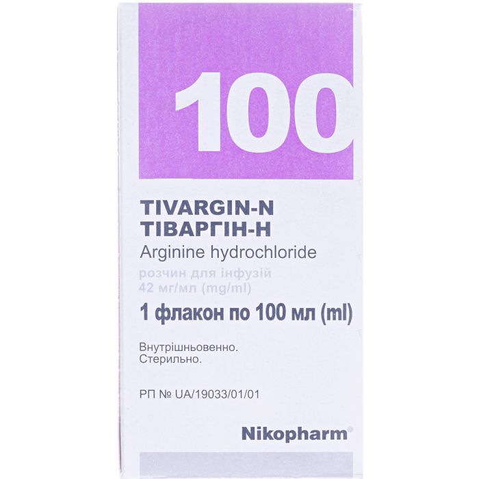 Тіваргін-Н 42 мг/мл розчин для інфузій флакон 100 мл