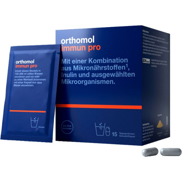 Orthomol Immun Pro восстановление нарушений кишечной микрофлоры и иммунитета, гранулы №15