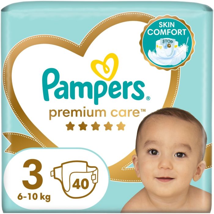 Підгузки Pampers Premium Care Розмір 3 (Midi), 6-10 кг, 40 шт.