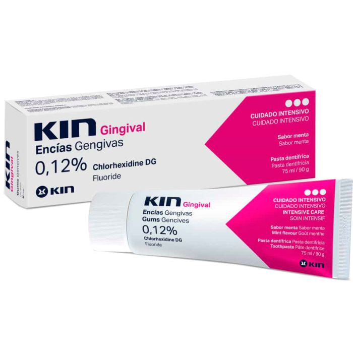 Зубна паста Кін (Kin) Gingival проти зубного нальоту з хлоргексидином 0,12% 75 мл