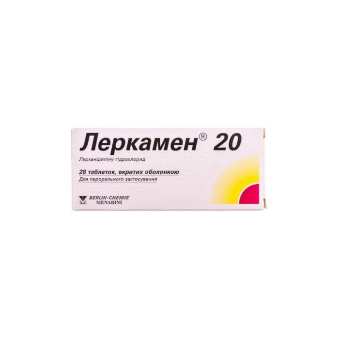Леркамен 20 мг таблетки №28