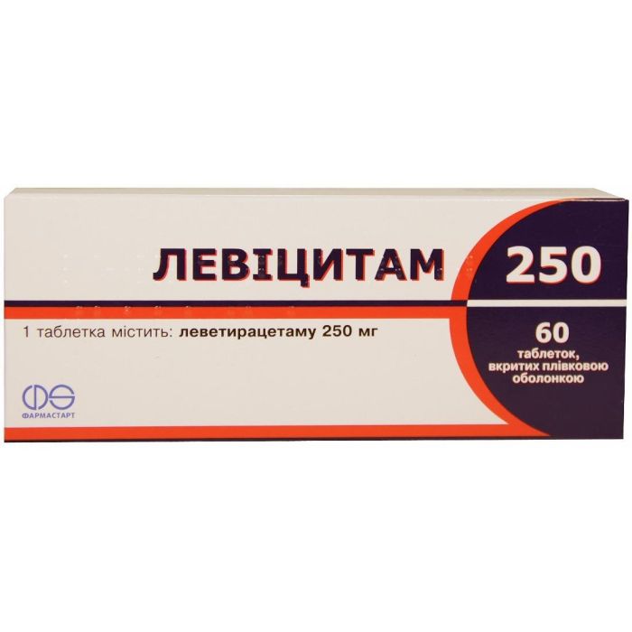 Левіцитам 250 мг таблетки №60