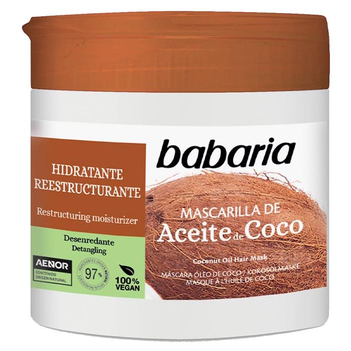 Маска Babaria кокосова олія для волосся 400 мл
