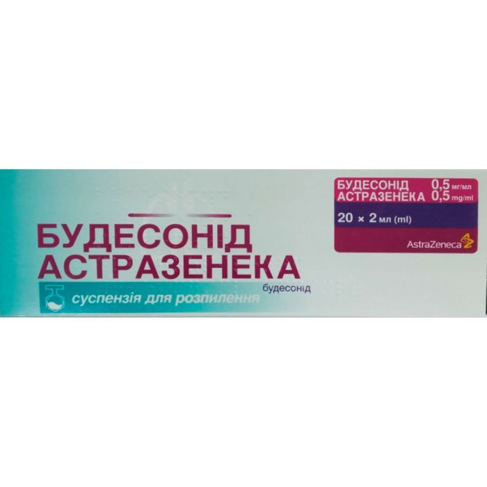 Будесонид АстраЗенека суспензия для распыления 0,5 мг/мл 2 мл контейнеры №20