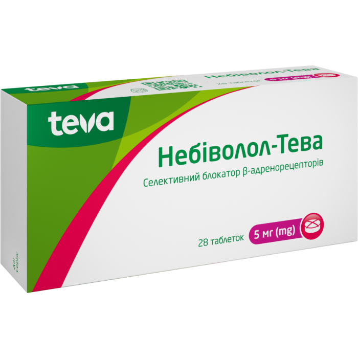 Небиволол-Тева 5 мг таблетки №28