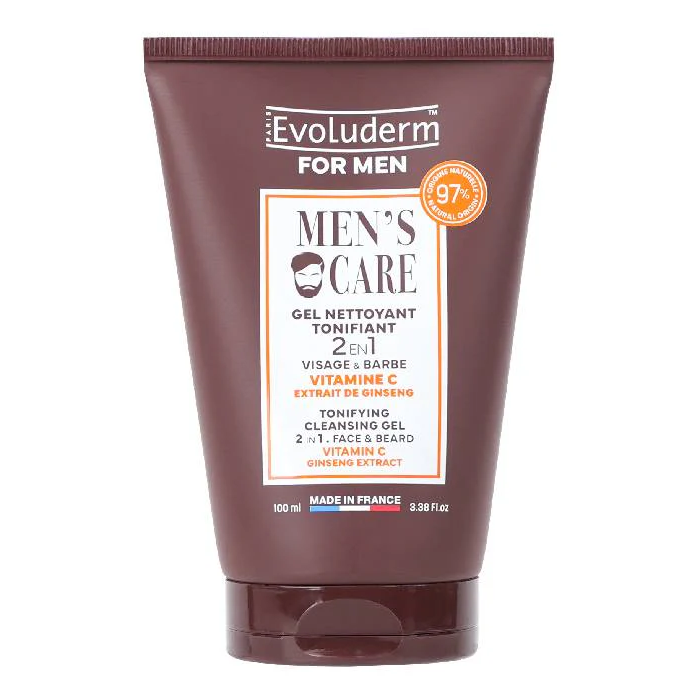 Гель Evoluderm (Еволюдерм) для обличчя очищуючий тонізуючий чоловічий 100 мл - фото №1 Гель Evoluderm (Еволюдерм) для обличчя очищуючий тонізуючий чоловічий 100 мл