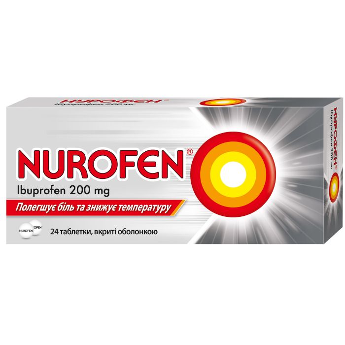 Нурофен 200 мг таблетки №24