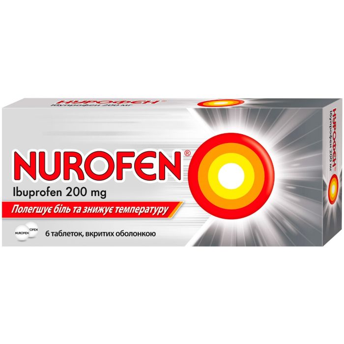 Нурофен 200 мг таблетки №6