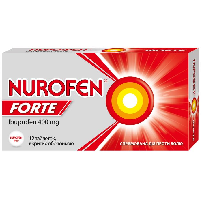Нурофен форте 400 мг таблетки №12
