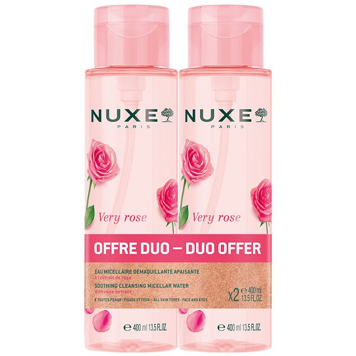 Набор Nuxe (Нюкс) Duo Very rose Вода мицеллярная 2х400 мл
