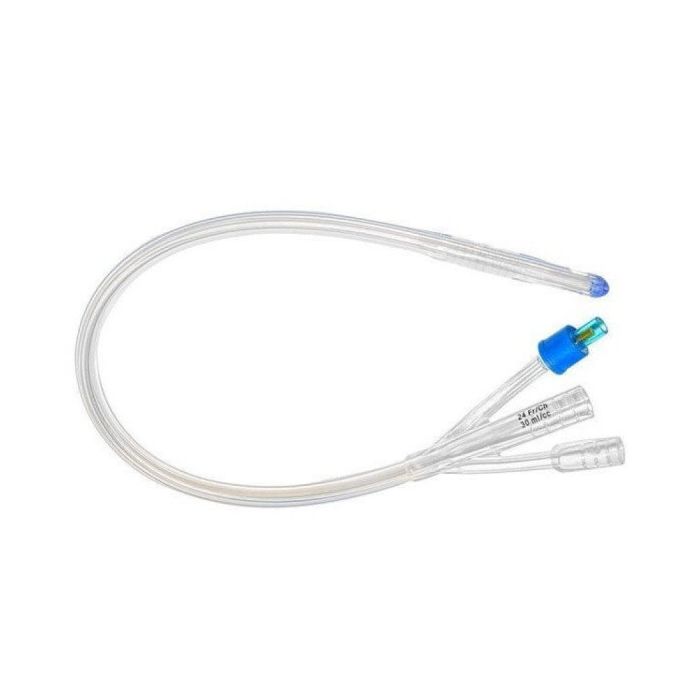 Катетер Фолея 3-х ходовой силиконовый размер 22