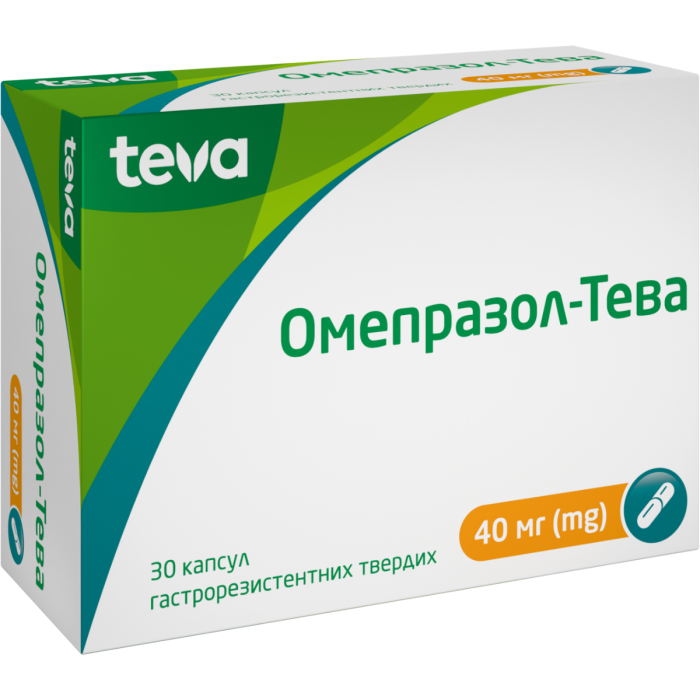Омепразол-Тева 40 мг капсули №30
