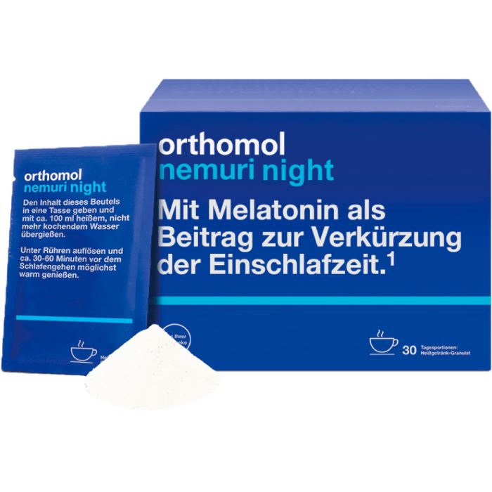 Orthomol Nemuri Night New для здорового сну, 30 днів, гранули №30