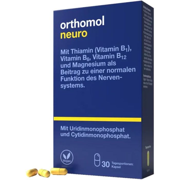 Orthomol (Ортомол) Neuro (для нормального функціонування нервової системи) 30 днів капсули №30