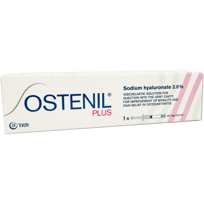 Ostenil Plus (Остеніль Плюс) 40 мг розчин для внутрішньосуглобового введення по 2 мл ампула №1