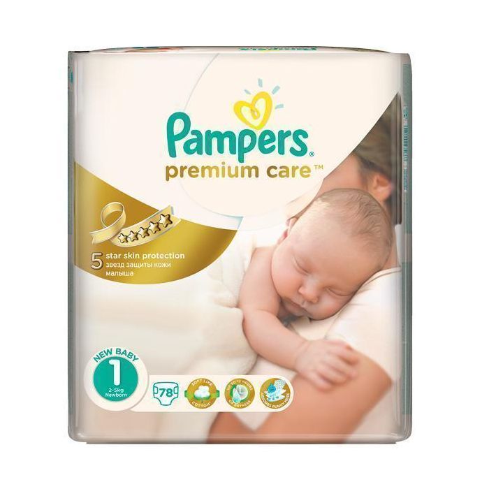 Підгузки Pampers Premium Care born р.1 (2-5 кг) №78