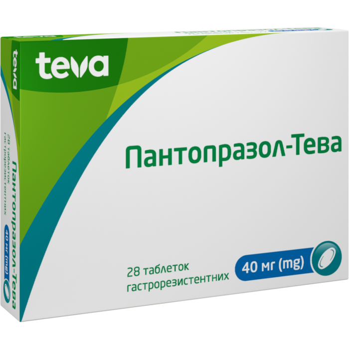 Пантопразол-Тева 40 мг таблетки №28