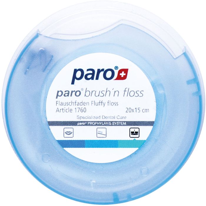 Зубная нить и щетка Paro Swiss суперфлосс, 20x15 см