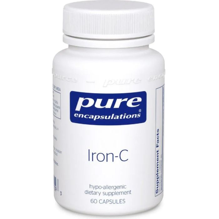 Pure Encapsulations Iron-C Залізо та вітамін С капсули №60