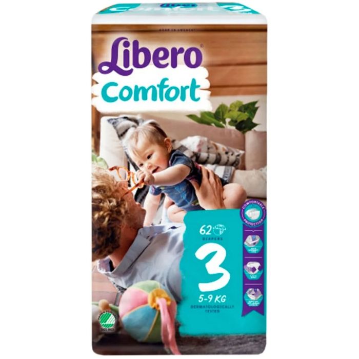 Подгузники Libero Comfort р.3 (5-9 кг) 62 шт.