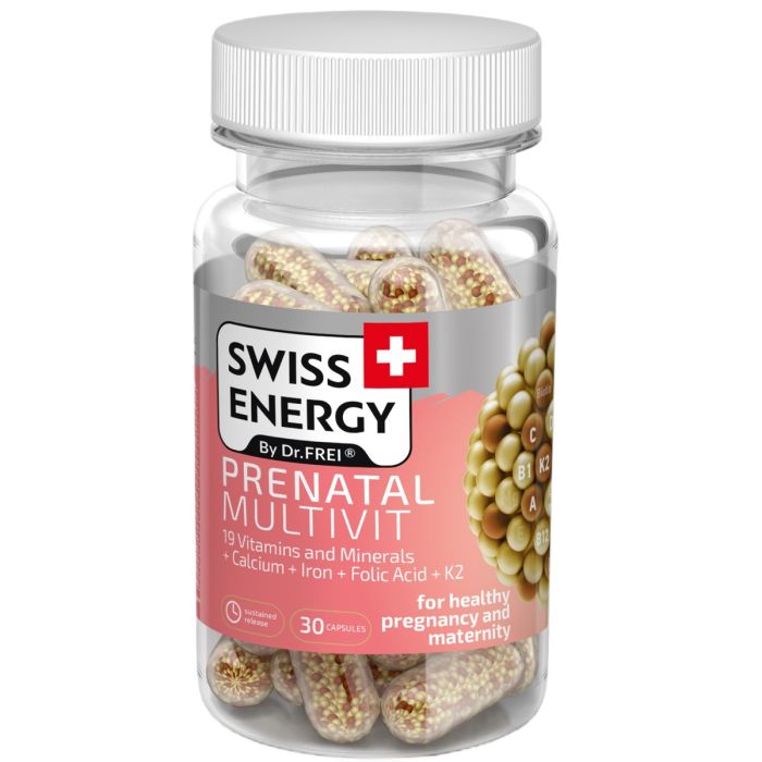Вітаміни в капсулах Swiss Energy Prenatal Multivit №30