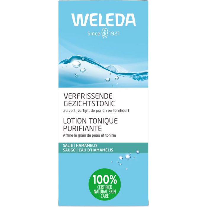 Тоник для лица Weleda (Веледа) увлажняющий для нормализации pH и сужения пор с органическим гамамелисом, 150 мл