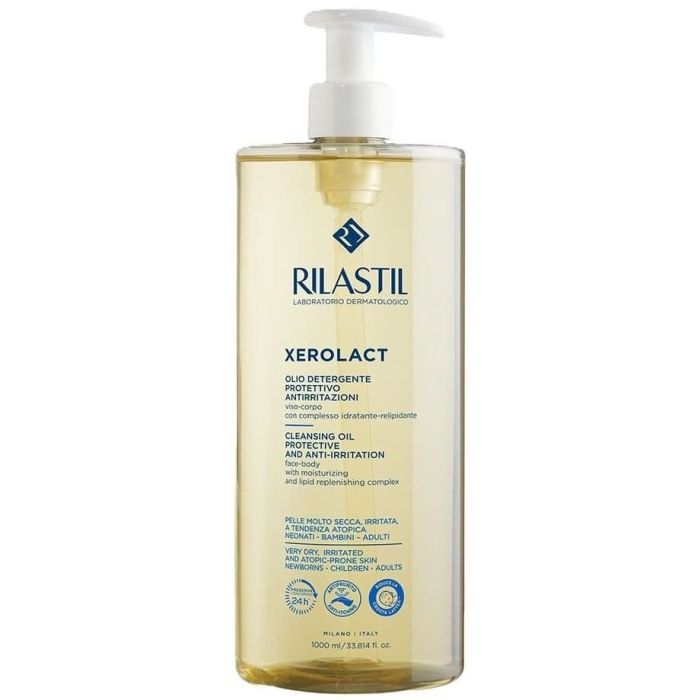 Олія рослинна Rilastil (Ріластіл) Xerolact очищаюча для дуже сухої схильної до подразнень шкіри 1000 мл