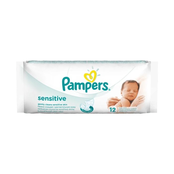 Салфетки влажные Pampers Sensetive №12