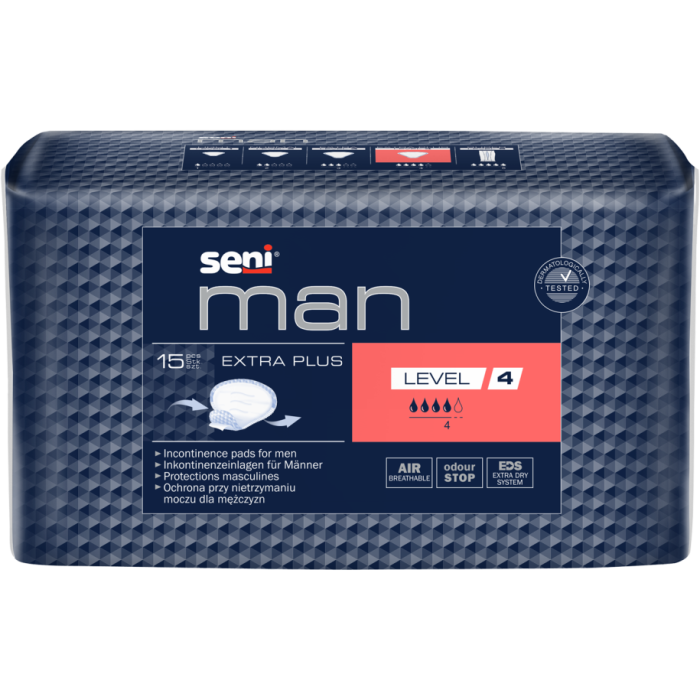 Прокладки урологічні Seni for Men Extra Plus Level 4 №15