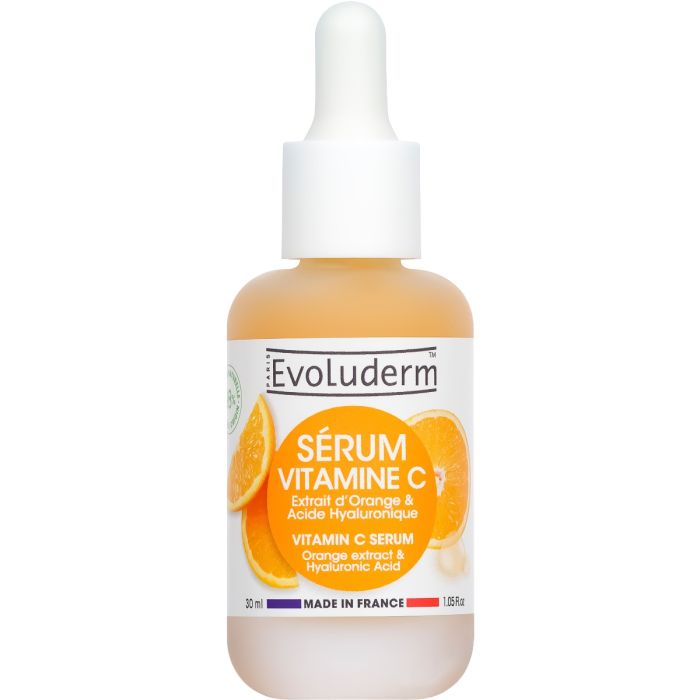 Сироватка Evoluderm (Еволюдерм) для обличчя з вітаміном С, екстрактом апельсину та гіалуроновою кислотою, 30 мл