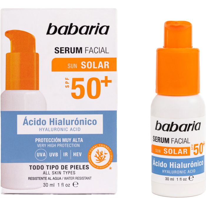 Сыворотка Babaria (Бабария) солнцезащитная для лица с гиалуроновой кислотой SPF50+ 30 мл