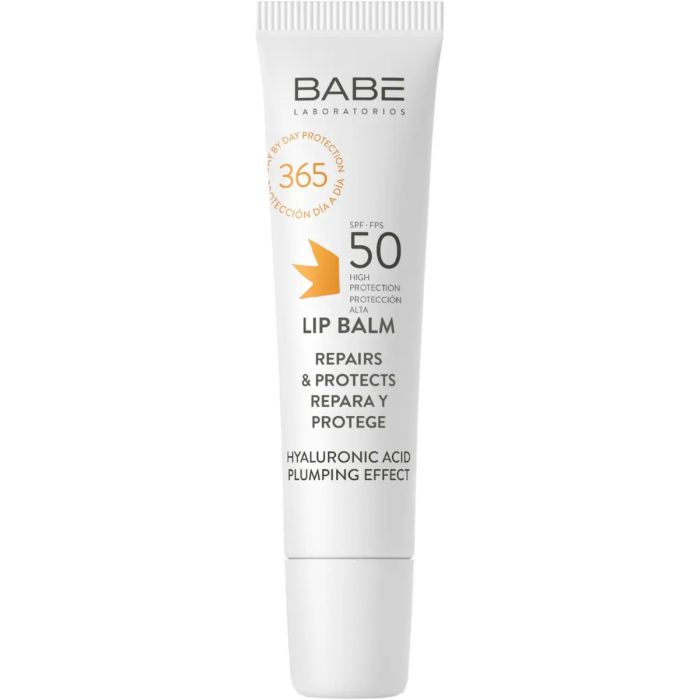 Сонцезахисний бальзам для губ Babe Laboratorios з гіалуроновою кислотою SPF 50, 15 мл