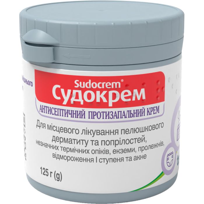 Судокрем для зовнішнього застосування 125 в банці №1
