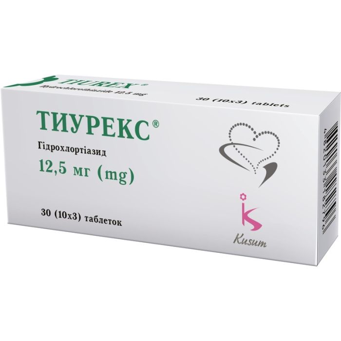 Тиурекс 12,5 мг таблетки №30